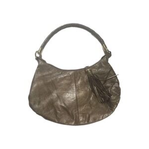 Great American Leatherworks Shoulder Handbag Bronze Metallic w/tassel zipper
